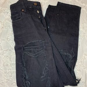 pacsun high rise ripped jeans